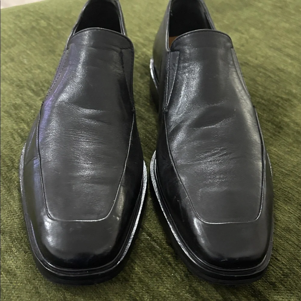 Cole Haan Air Jackson Black‎ Leather Slip On Loafer Shoes Men Size 9